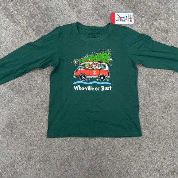 LIFE IS GOOD GRINCH KIDS T-SHIRT - Picture 2 of 5